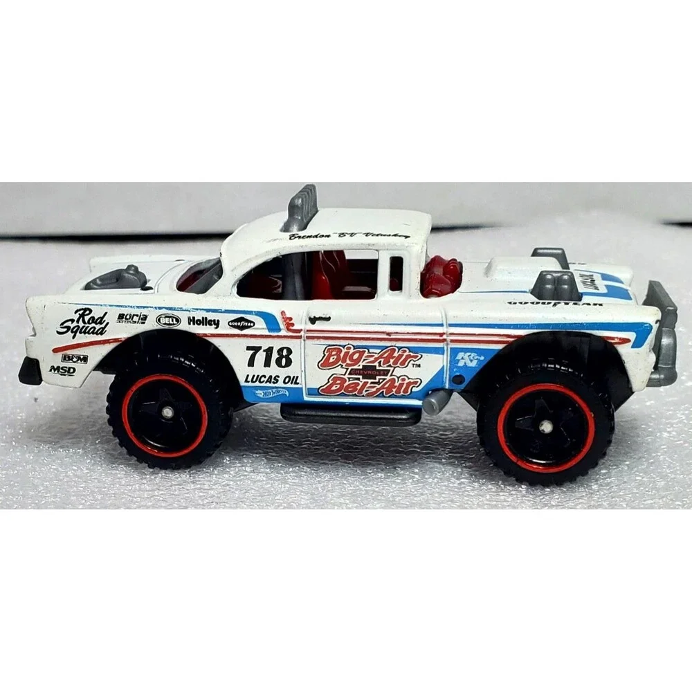 Hot Wheels 2019 Chevy Big Air Bel Air Blue White Race Car Diecast Loose Lot